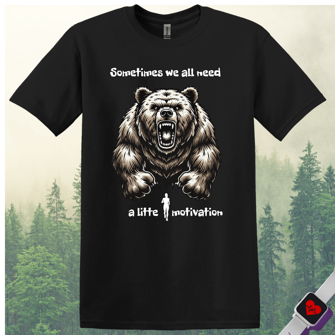 Printify T-Shirt Black / S Bear Motivation T-Shirt