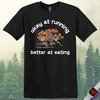 Printify T-Shirt Black / S Eating and Keep Running T-Shirt