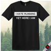 Printify T-Shirt Black / S I Hate Running T-Shirt