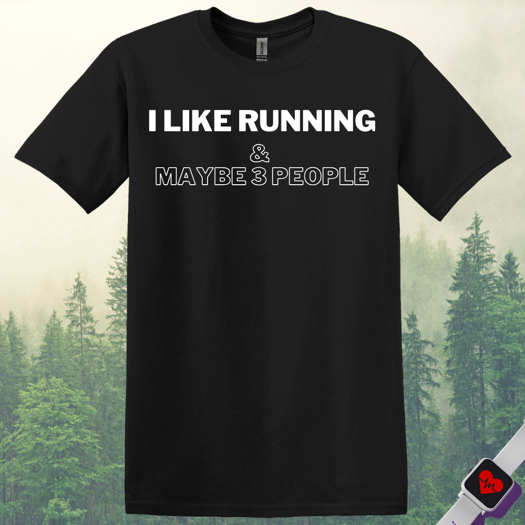 Printify T-Shirt Black / S I Like Running T-Shirt