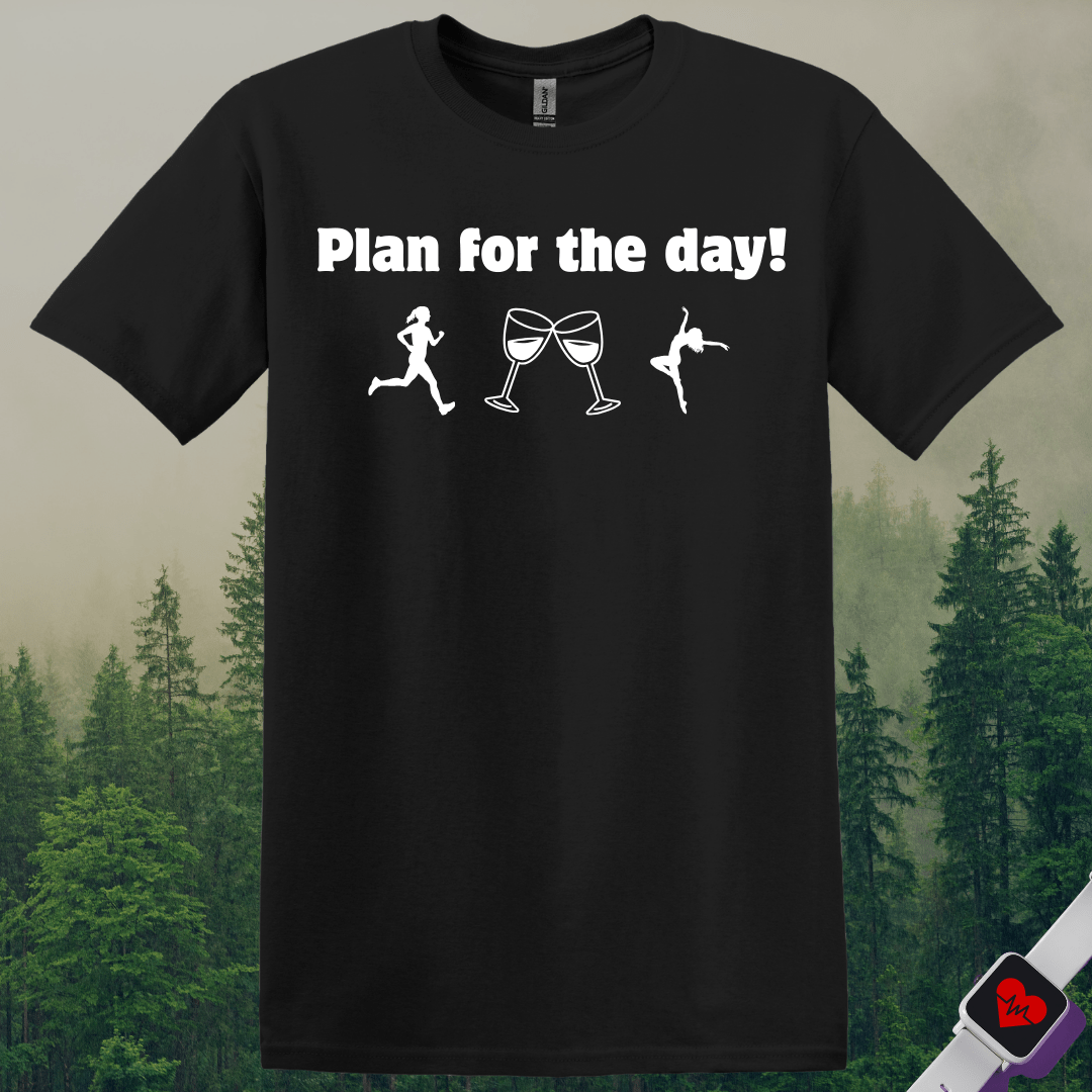 Printify T-Shirt Black / S Plan For the Day T-Shirt