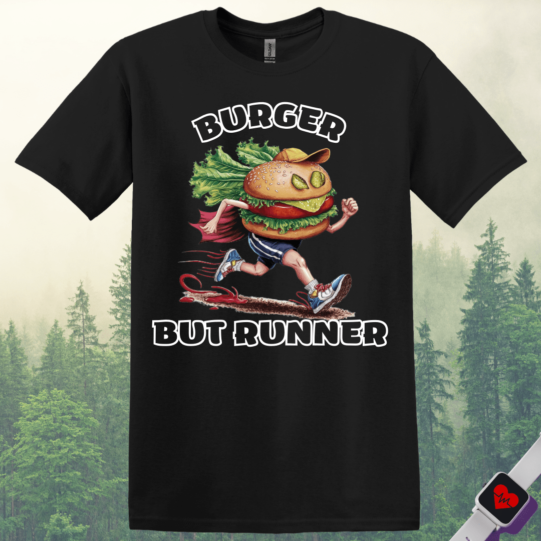 Printify T-Shirt Black / S Runner Burger T-Shirt