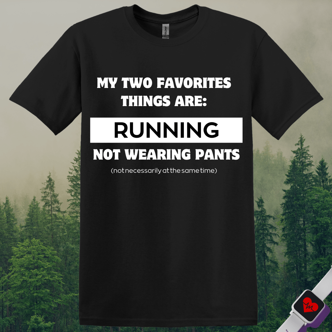 Printify T-Shirt Black / S Running & Not Wearing Pants T-Shirt