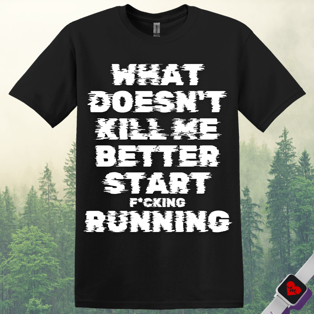 Printify T-Shirt Black / S Start F*cking Running T-Shirt