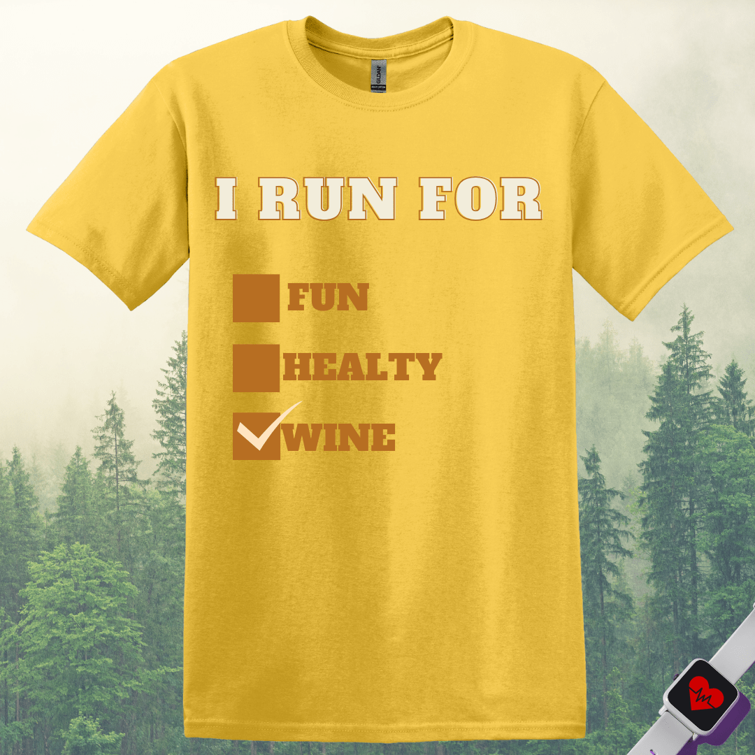 Printify T-Shirt Daisy / S I Run for Wine T-Shirt