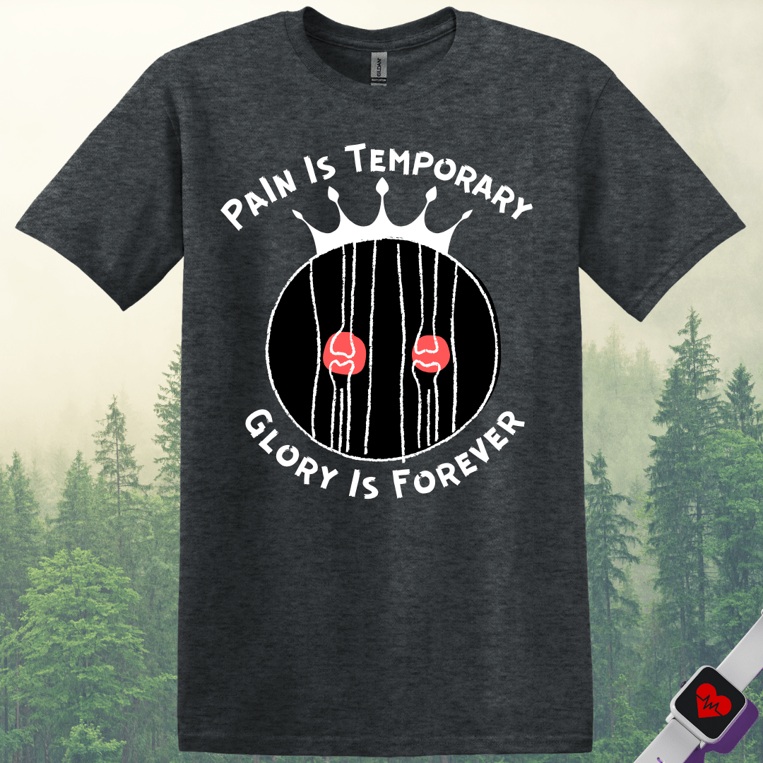 Printify T-Shirt Dark Heather / S Pain Is Temporary Glory Is Forever T-Shirt