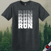 Printify T-Shirt Dark Heather / S Run T-Shirt