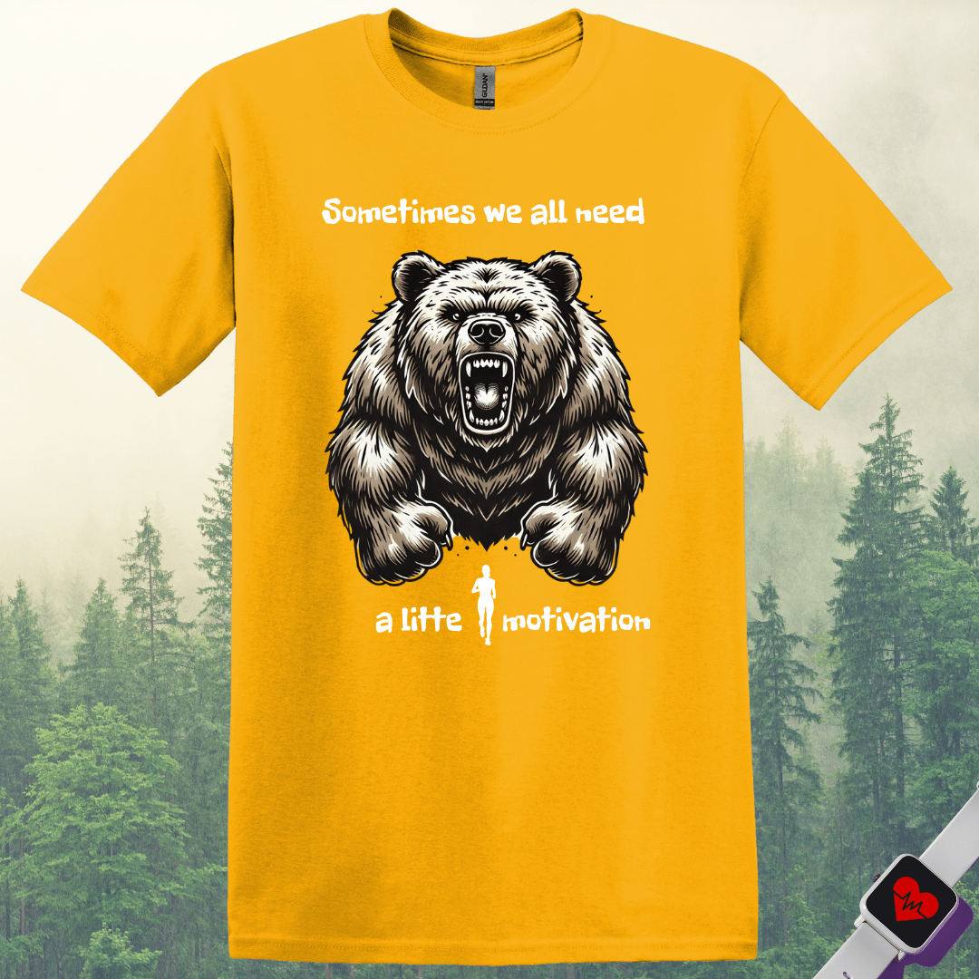 Printify T-Shirt Gold / S Bear Motivation T-Shirt