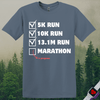 Printify T-Shirt Heather Indigo / S Marathon in Progress T-Shirt