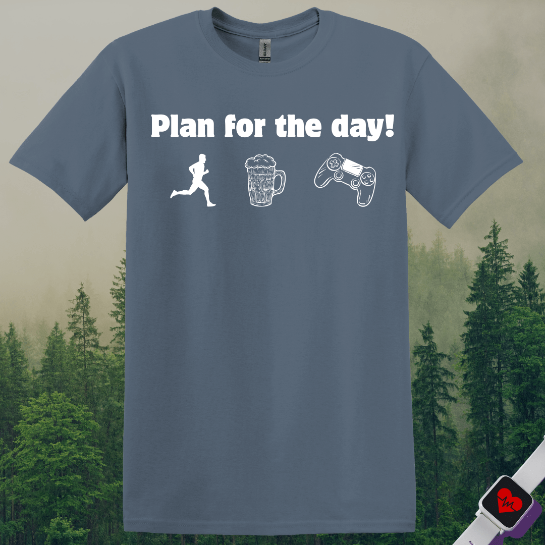 Printify T-Shirt Heather Indigo / S Plan For the Day! T-Shirt