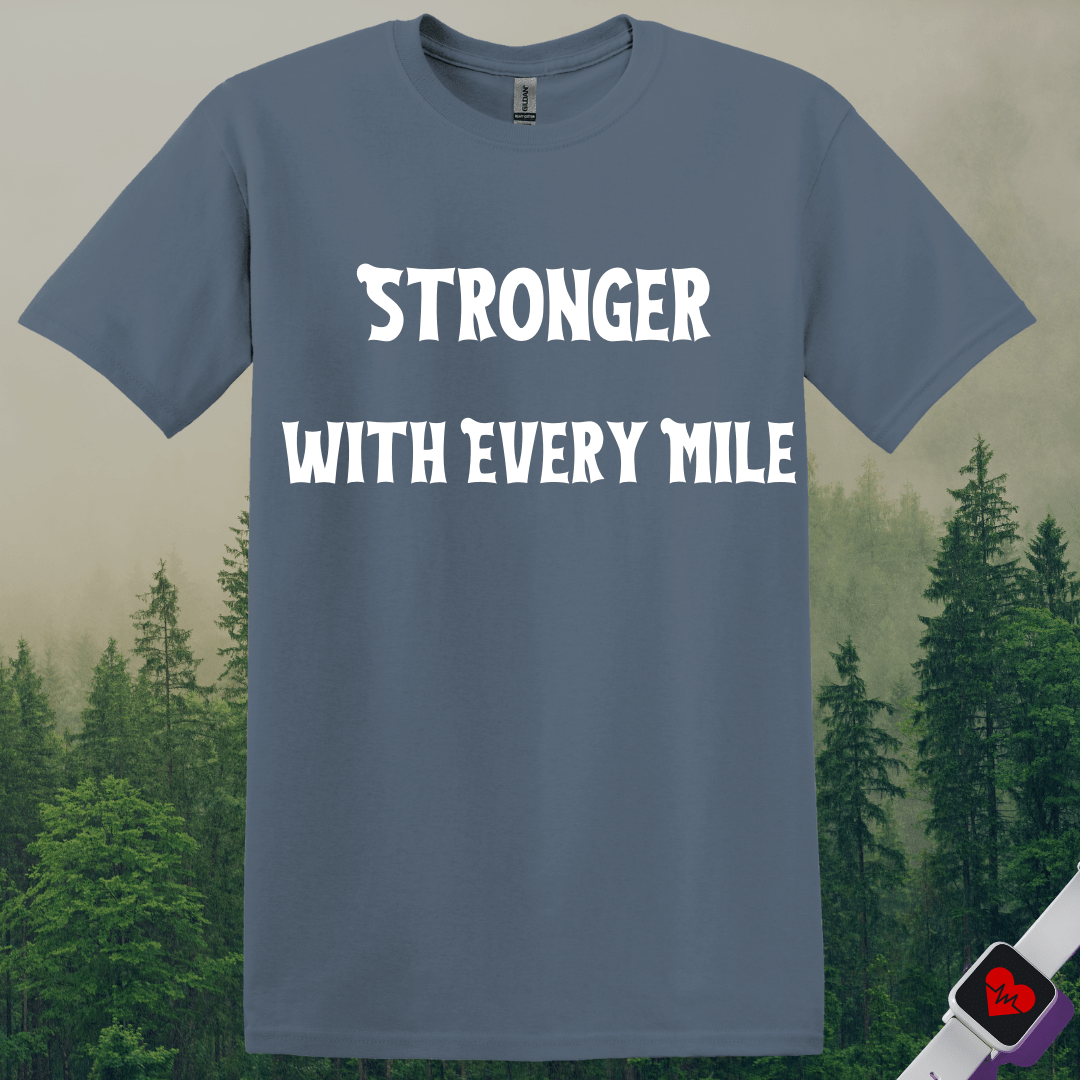 Printify T-Shirt Heather Indigo / S Run Stronger T-Shirt