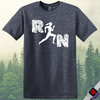 Printify T-Shirt Heather Navy / S Just Run T-Shirt