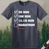 Printify T-Shirt Heather Navy / S Marathon in Progress T-Shirt