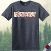 Printify T-Shirt Heather Navy / S Run Fast Live Fearless T-Shirt