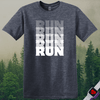 Printify T-Shirt Heather Navy / S Run T-Shirt