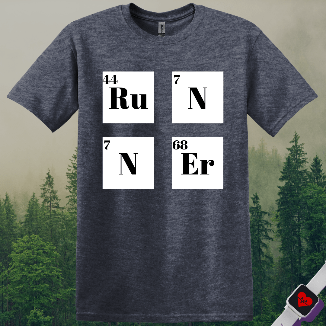 Printify T-Shirt Heather Navy / S Runner Element Two T-Shirt