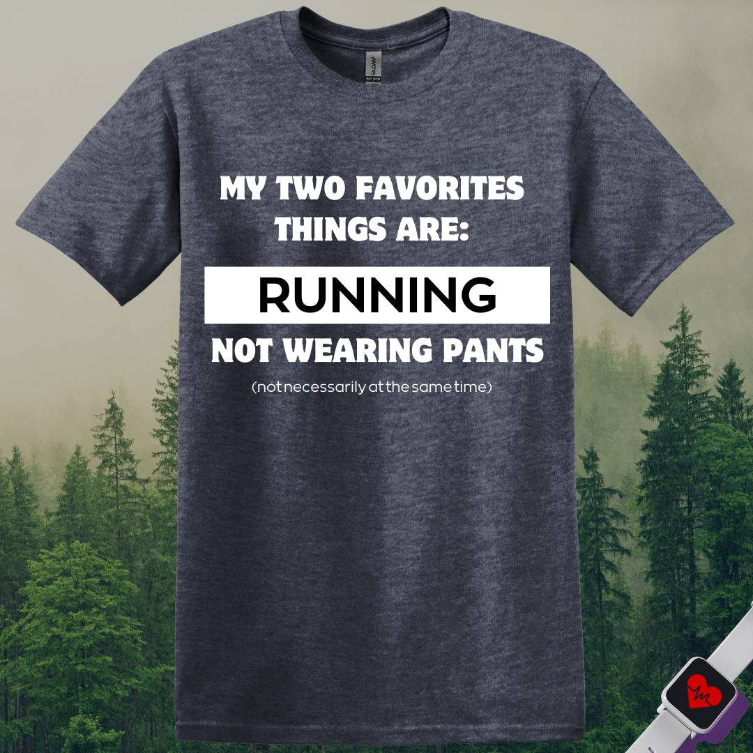 Printify T-Shirt Heather Navy / S Running & Not Wearing Pants T-Shirt