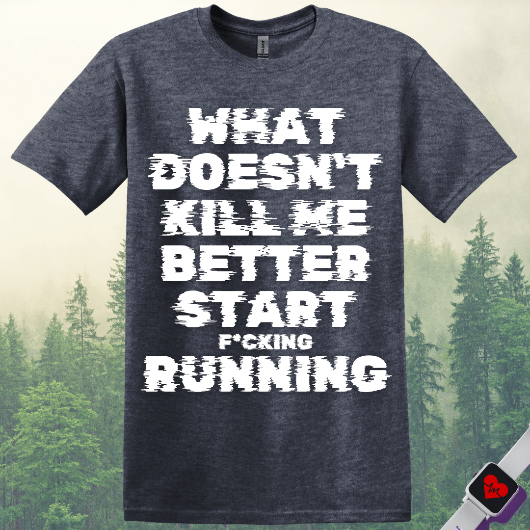 Printify T-Shirt Heather Navy / S Start F*cking Running T-Shirt