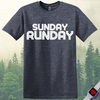 Printify T-Shirt Heather Navy / S Sunday Run day T-Shirt