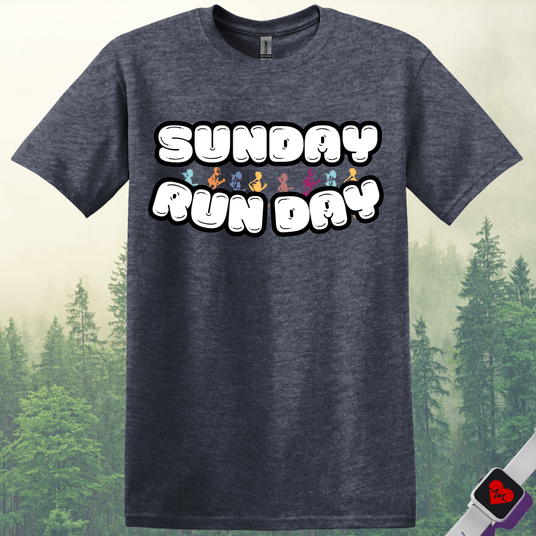 Printify T-Shirt Heather Navy / S Sunday Runday T-Shirt