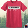 Printify T-Shirt Heather Red / S I Hate Running T-Shirt