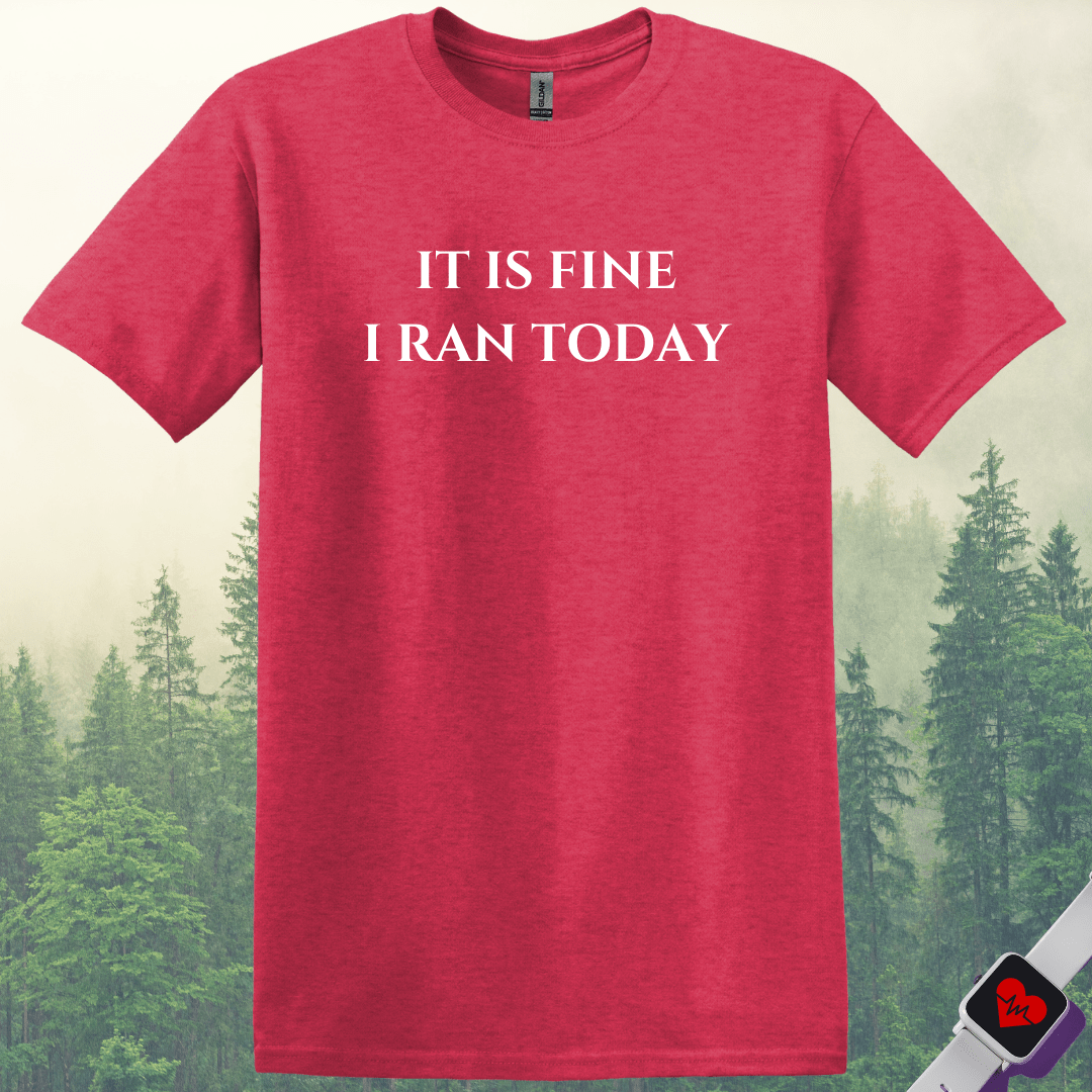 Printify T-Shirt Heather Red / S I Ran Today T-Shirt