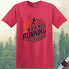 Printify T-Shirt Heather Red / S Keep Running T-Shirt