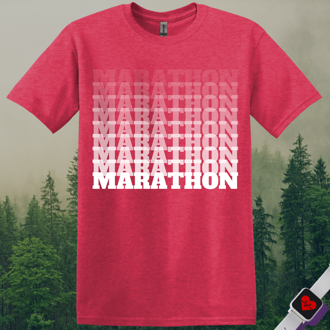 Printify T-Shirt Heather Red / S Marathon T-Shirt