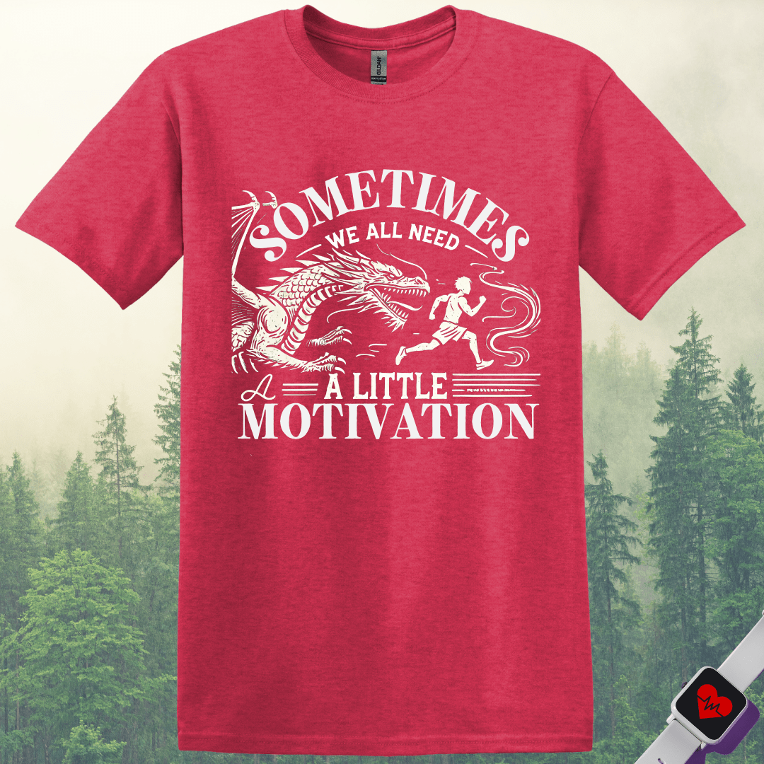 Printify T-Shirt Heather Red / S Need a Little Motivation T-Shirt