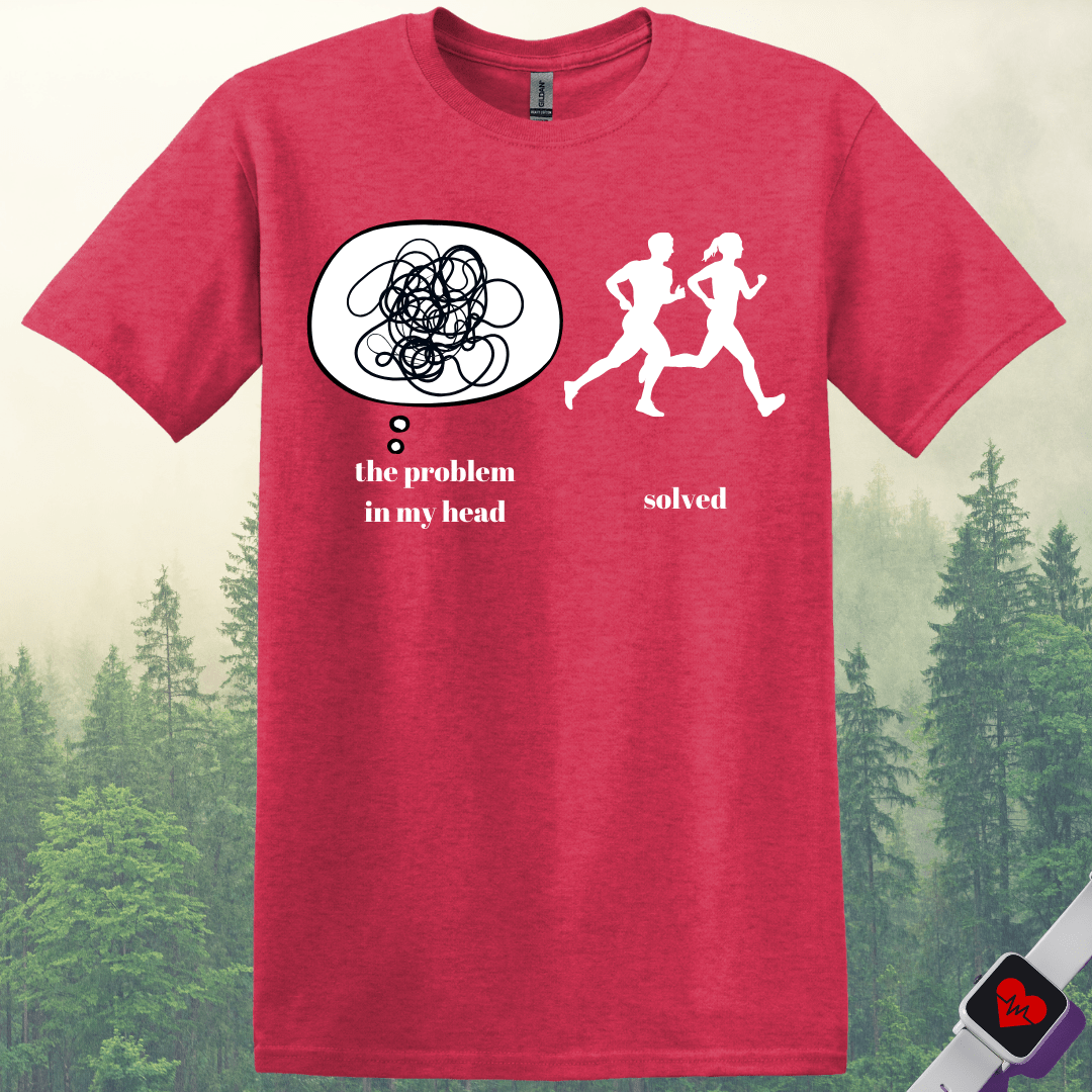 Printify T-Shirt Heather Red / S Problem Solving Runner T-Shirt