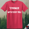 Printify T-Shirt Heather Red / S Run Stronger T-Shirt