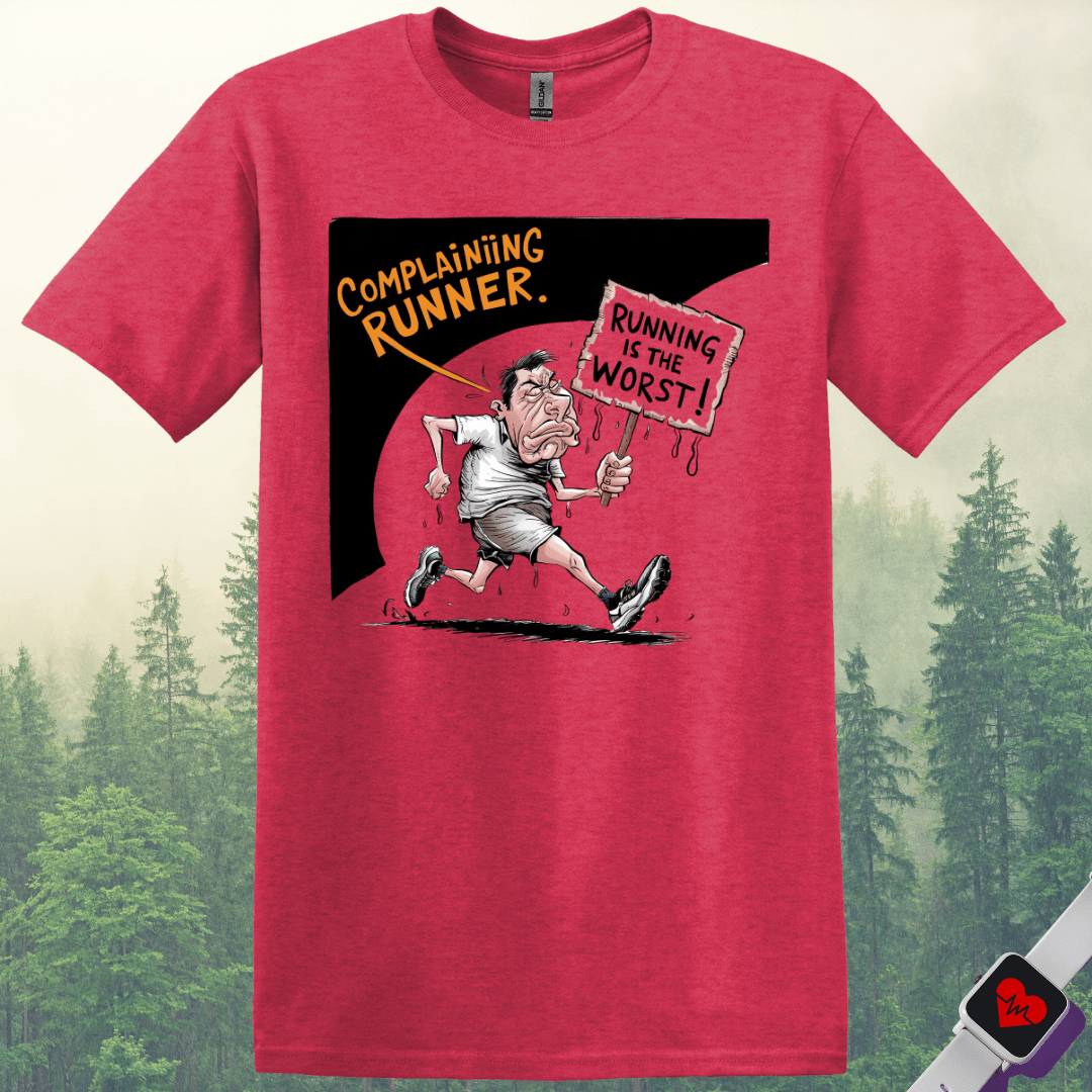 Printify T-Shirt Heather Red / S Running is the worst! T-Shirt