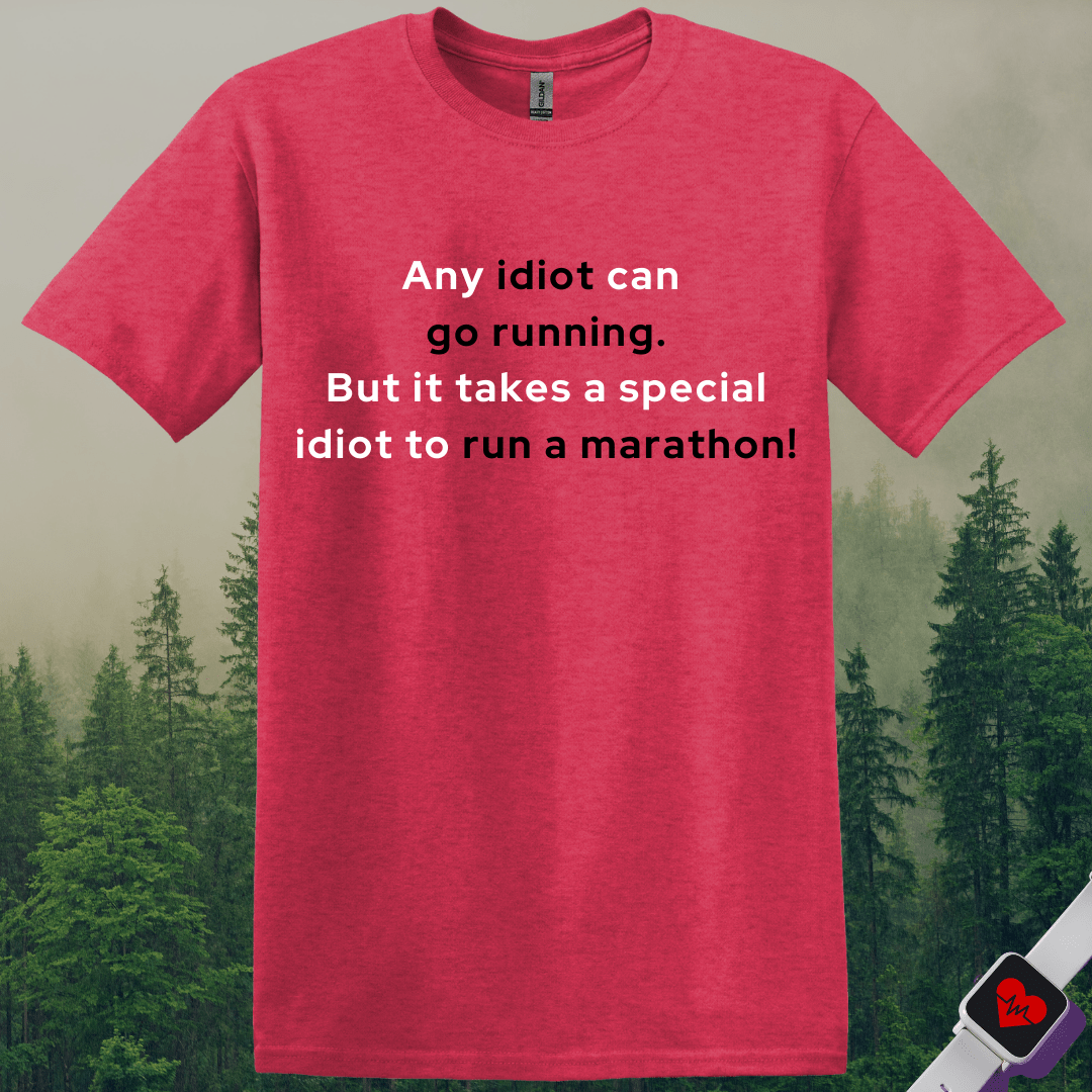 Printify T-Shirt Heather Red / S Special Idiot Runner T-Shirt