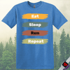 Printify T-Shirt Heather Royal / S Eat Sleep Run Repeat T-Shirt