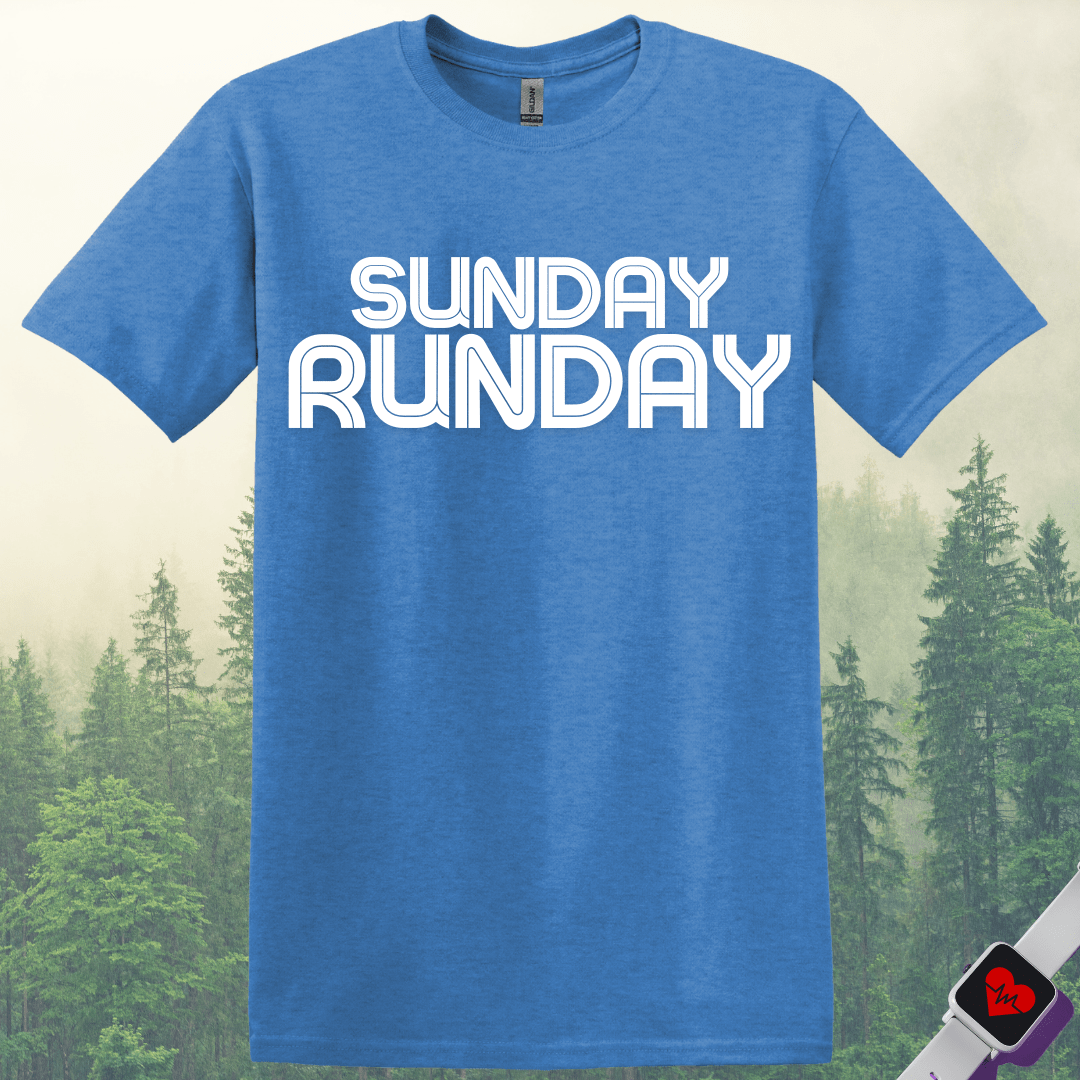 Printify T-Shirt Heather Royal / S Sunday Run day T-Shirt