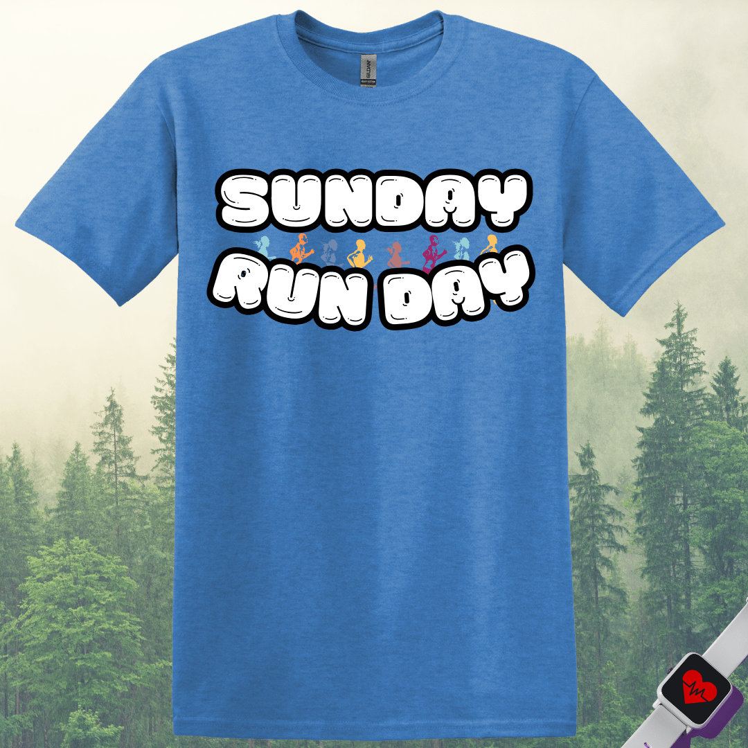 Printify T-Shirt Heather Royal / S Sunday Runday T-Shirt