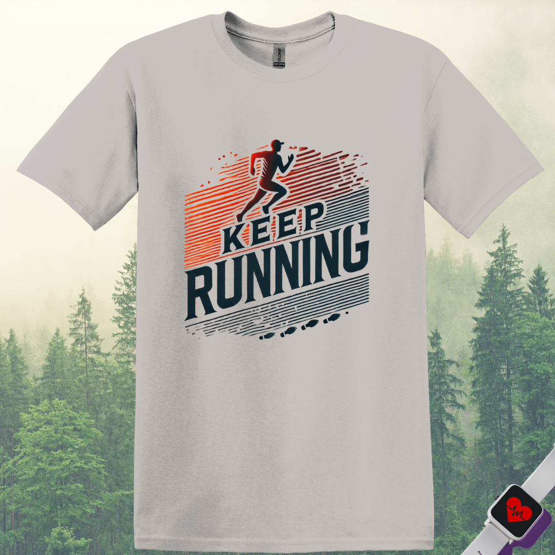 Printify T-Shirt Ice Grey / S Keep Running T-Shirt