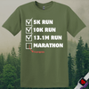 Printify T-Shirt Military Green / S Marathon in Progress T-Shirt