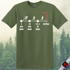 Printify T-Shirt Military Green / S Marathon in Progress T-Shirt