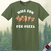 Printify T-Shirt Military Green / S Will Run For Pizza T-Shirt