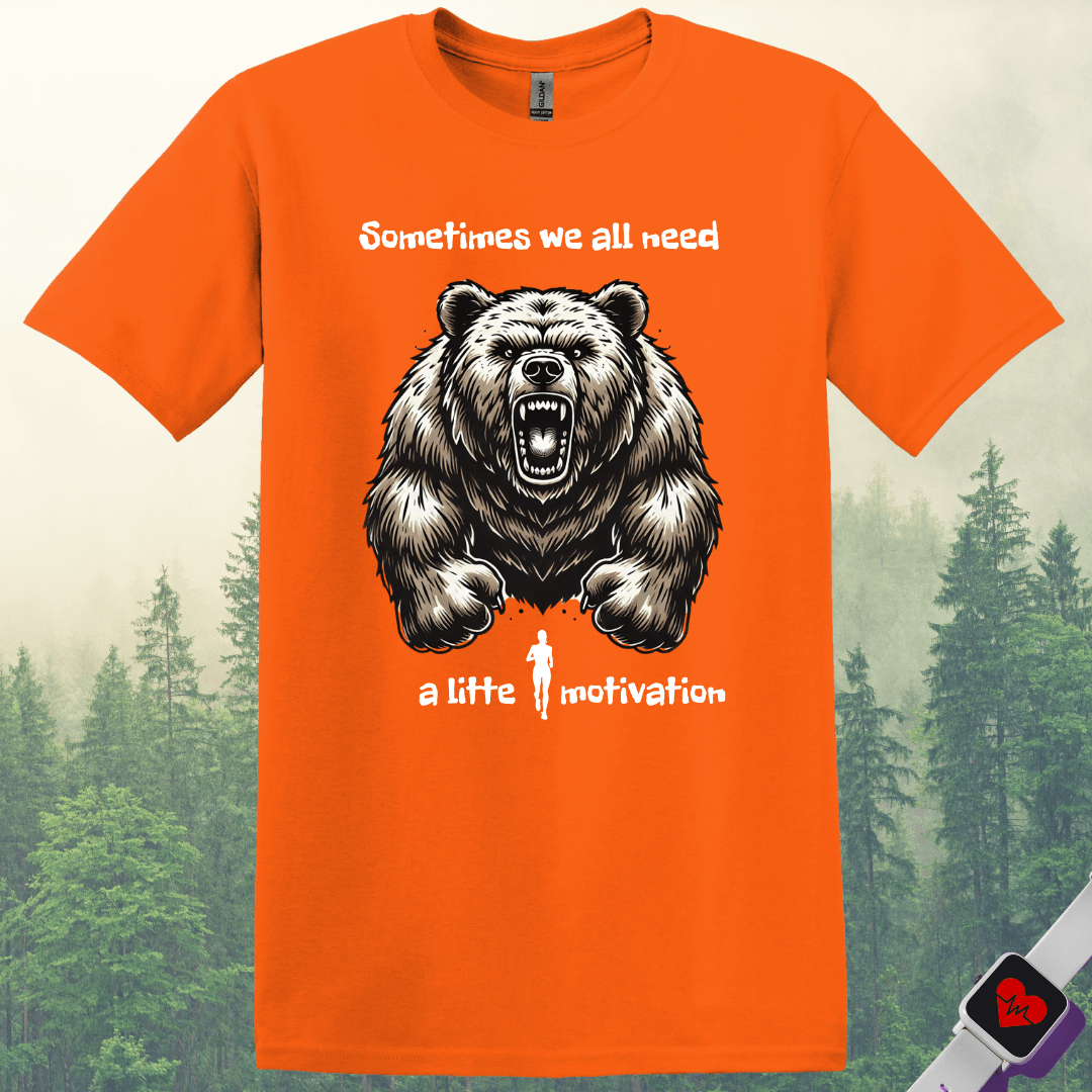 Printify T-Shirt Orange / S Bear Motivation T-Shirt