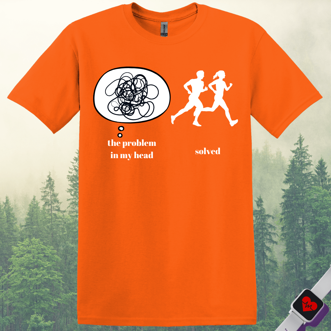 Printify T-Shirt Orange / S Problem Solving Runner T-Shirt