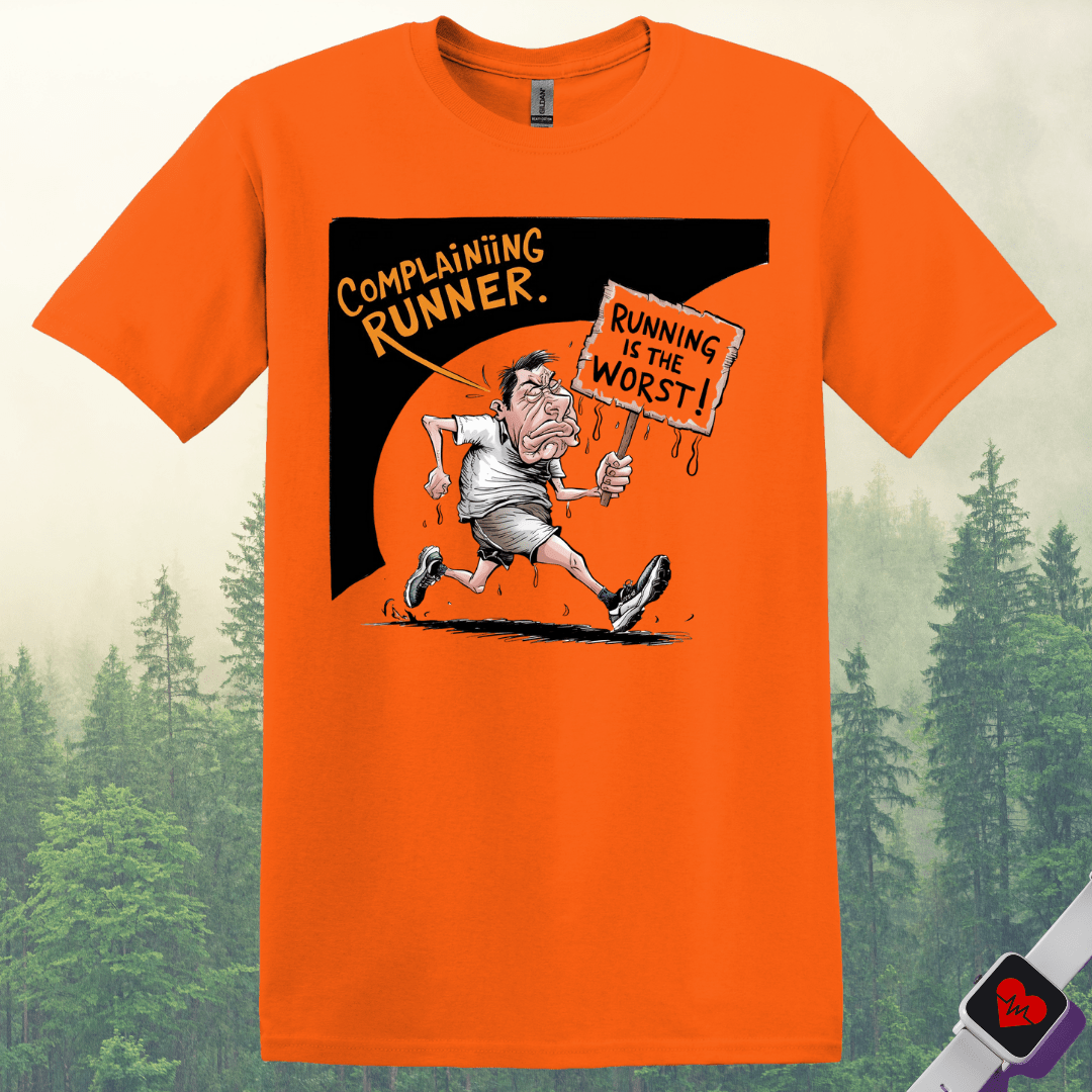 Printify T-Shirt Orange / S Running is the worst! T-Shirt