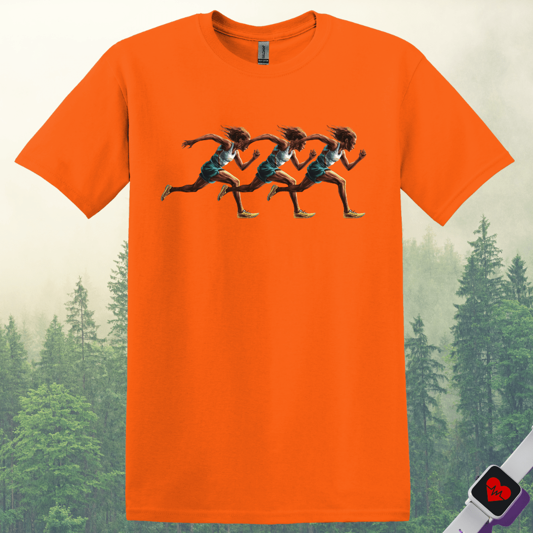 Printify T-Shirt Orange / S Three Runners T-Shirt