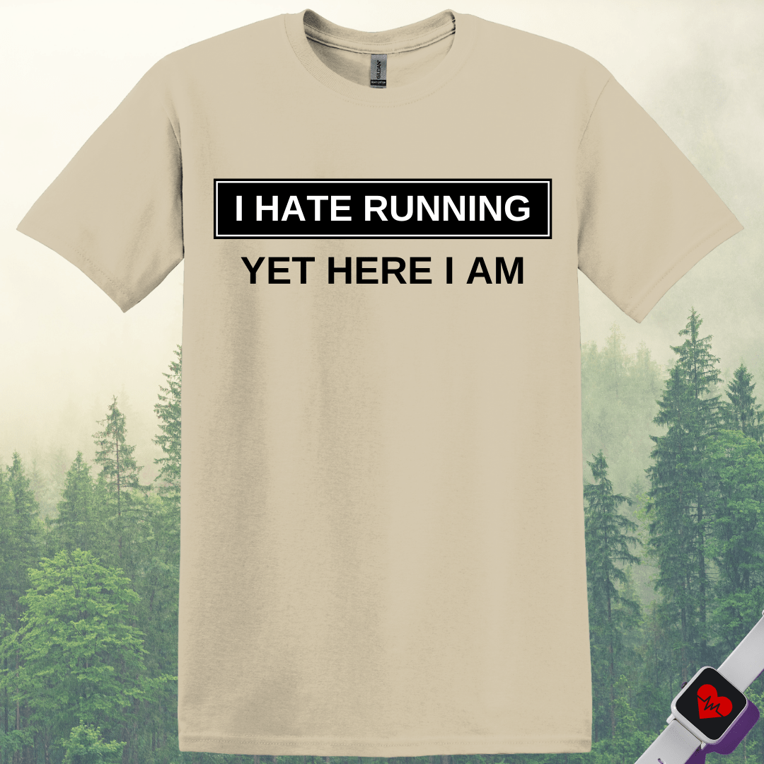 Printify T-Shirt Sand / S I Hate Running T-Shirt