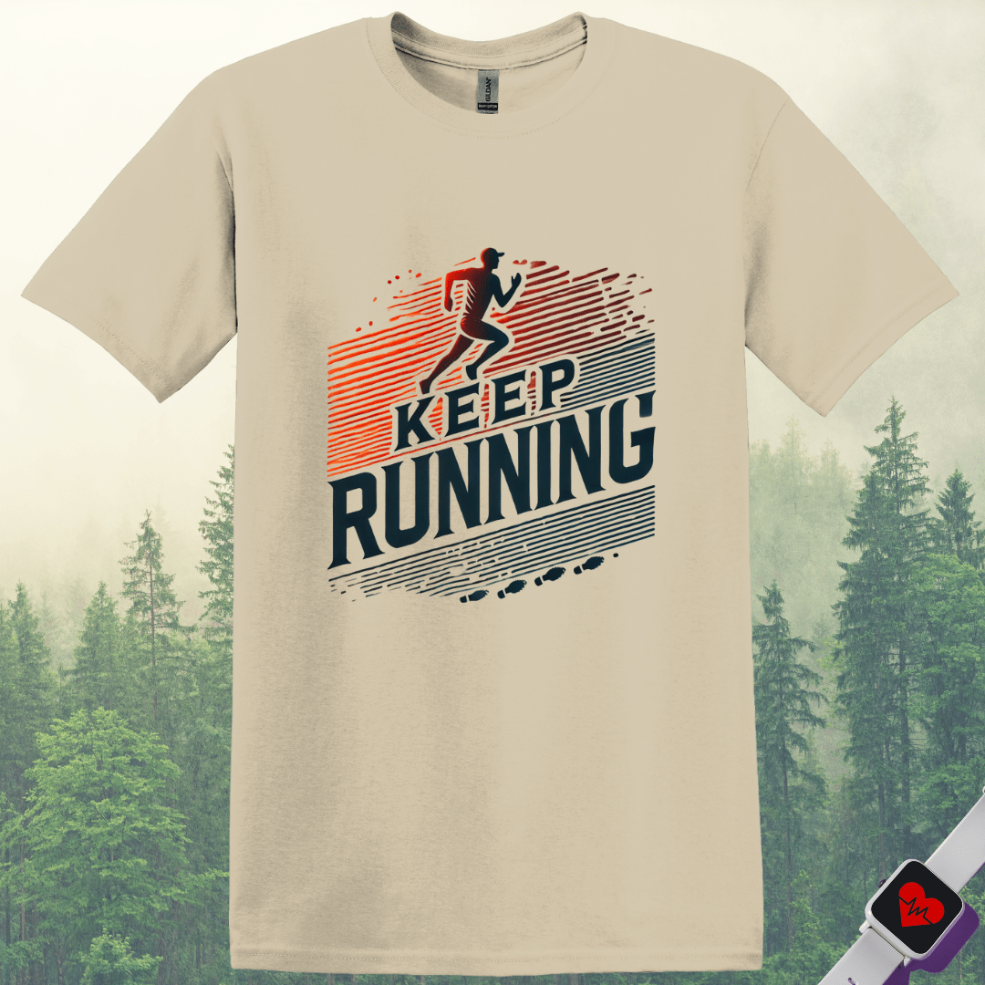 Printify T-Shirt Sand / S Keep Running T-Shirt