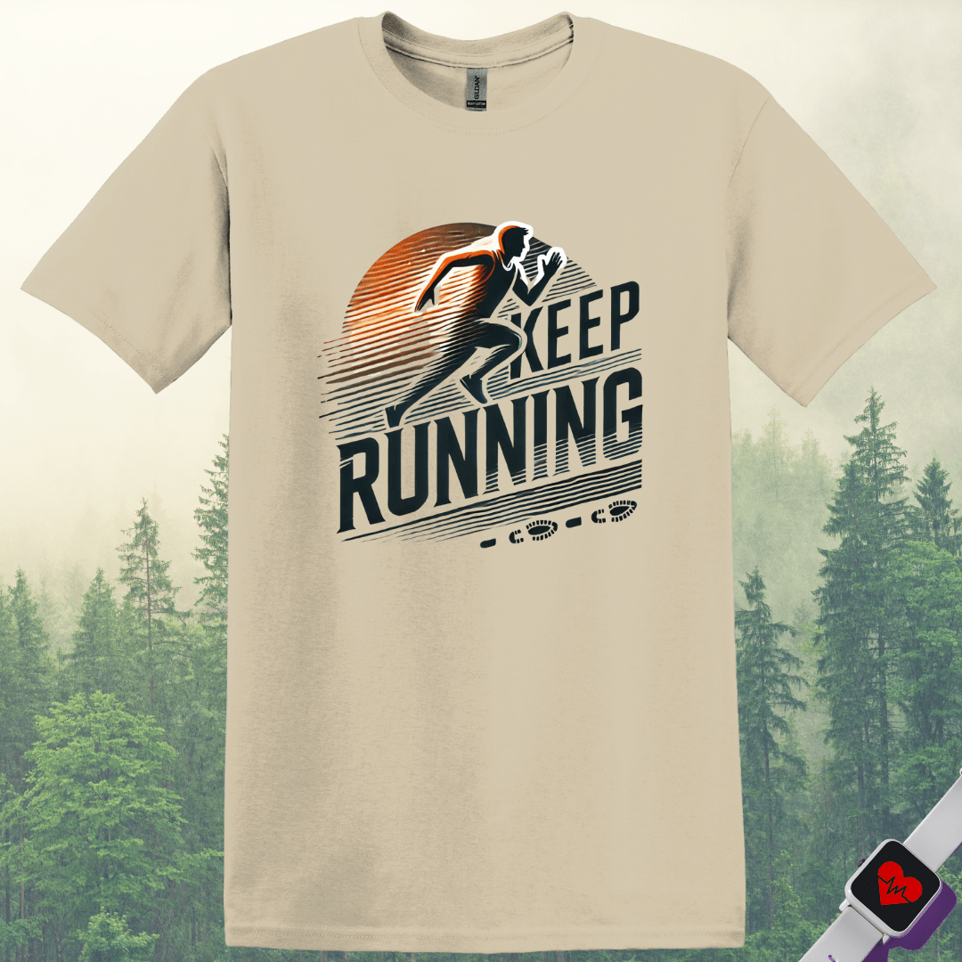 Printify T-Shirt Sand / S Keep Running T-Shirt