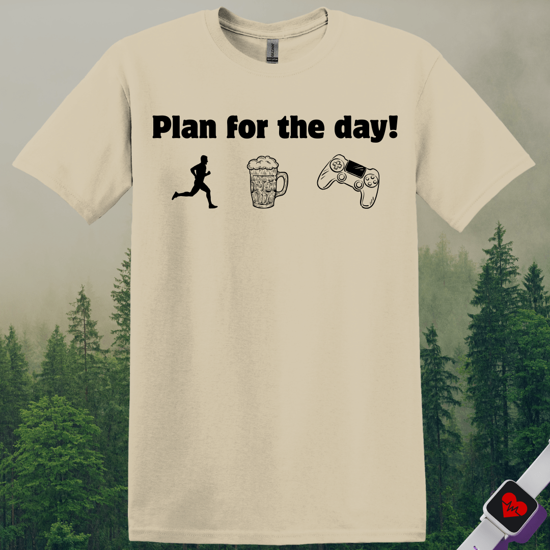 Printify T-Shirt Sand / S Plan For the Day! T-Shirt