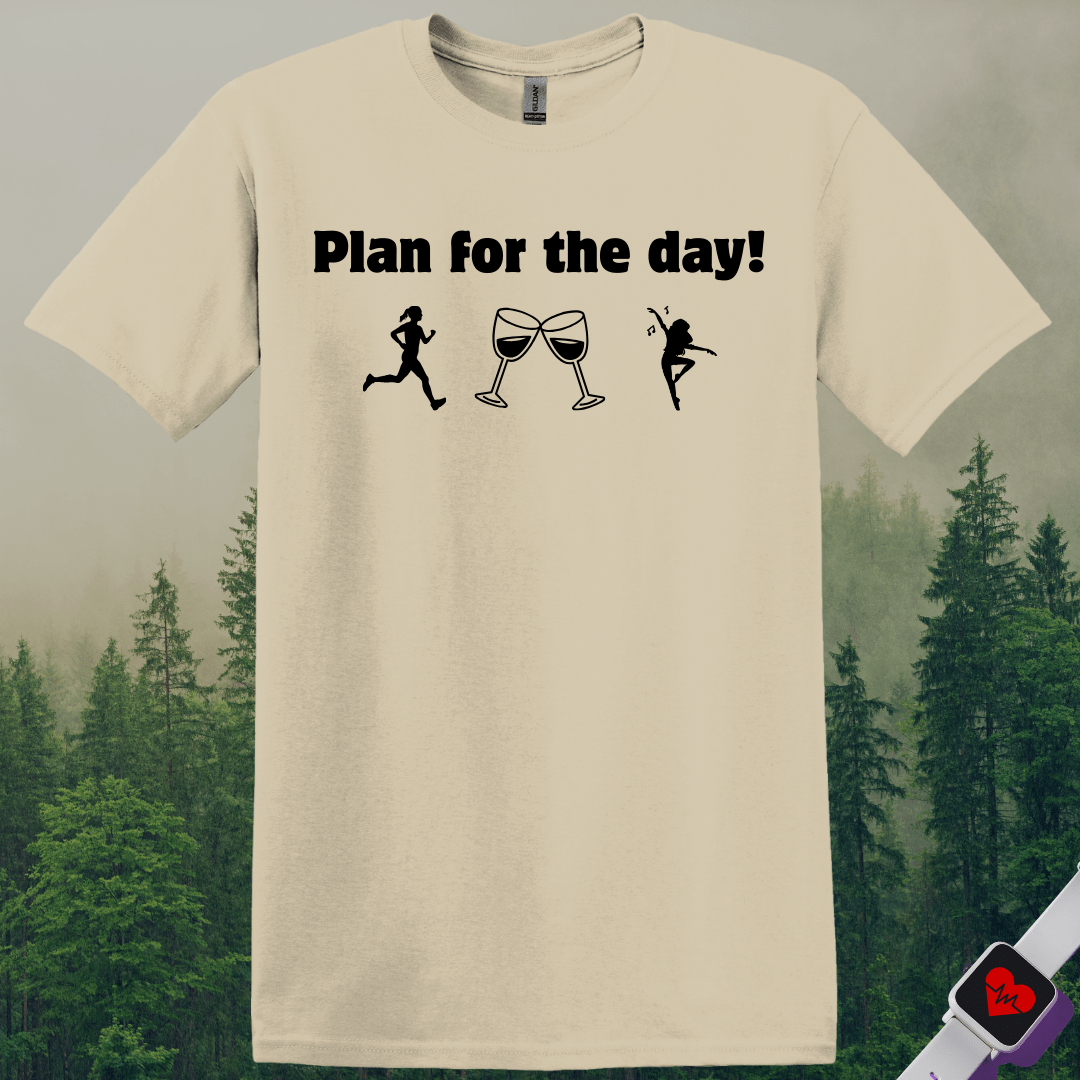 Printify T-Shirt Sand / S Plan For the Day T-Shirt