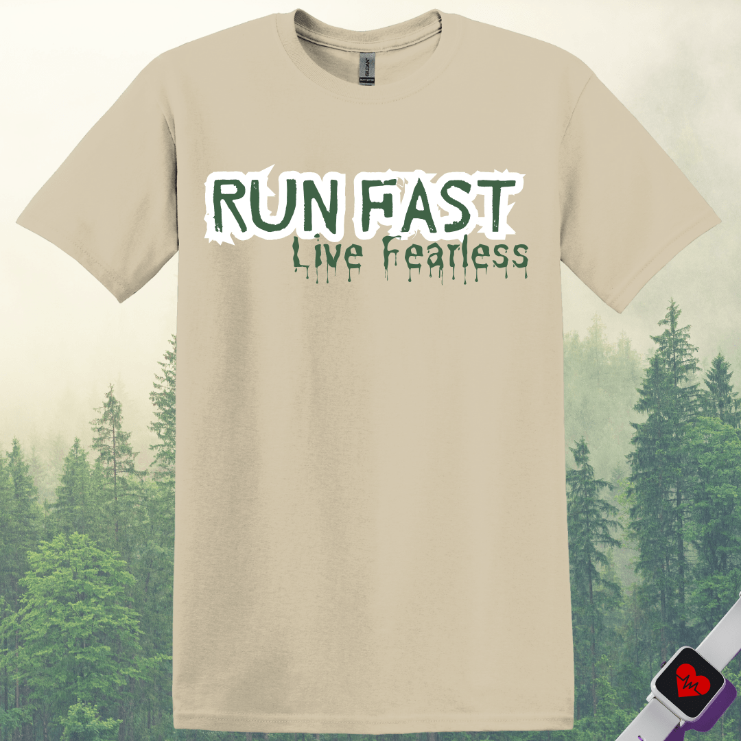 Printify T-Shirt Sand / S Run Fast Live Fearless T-Shirt